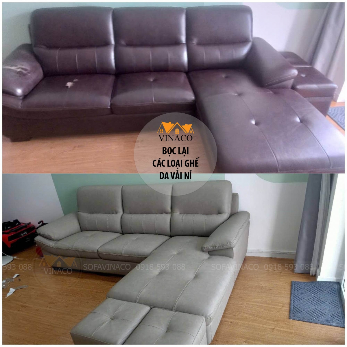 1 Vị Khách ở Hà Nội đã sử dụng dịch vụ bọc ghế sofa tại Hà Nội của Vinaco và rất là ưng ý